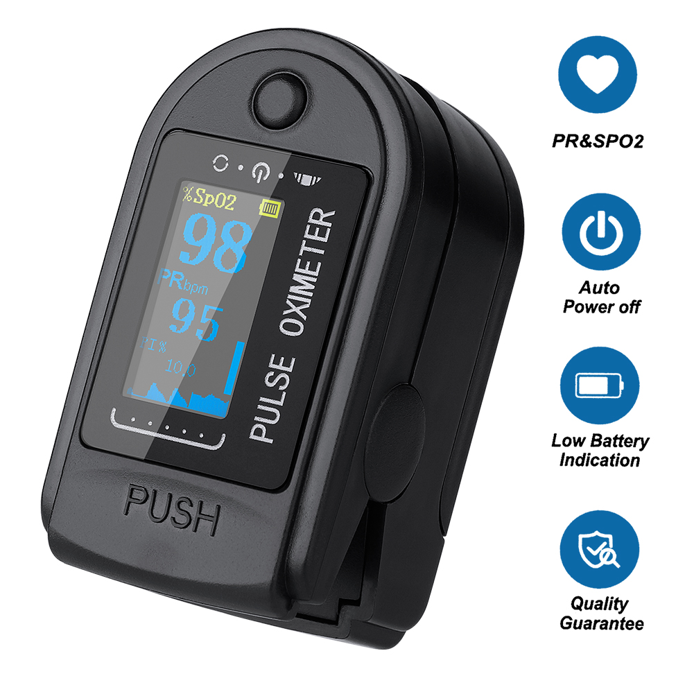 Pulse Oximeter Monitor Finger Pulse Oxymeter Digital Oxygen Meter Clip Type Sensor Oled Display Pulse Oximeters: Multi