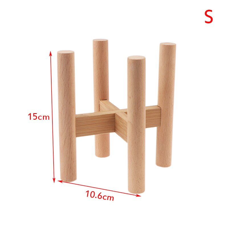 Maceta fuerte de pie, soporte para bonsái, bandejas para macetas de madera, 1 Uds.