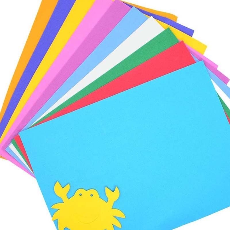 10 folhas Multicolor Grosso A4 Esponja de Papel Cor De Papel Crianças DIY Handmade Ofício Da Mão Da Espuma de EVA