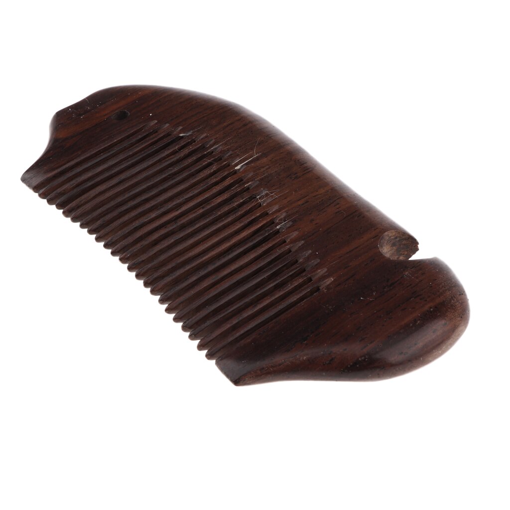 Bolsillo de madera de sándalo Natural, peine para cabello fino con estilo, cepillo antiestático