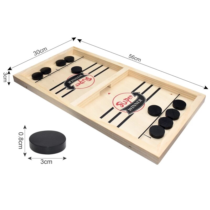 TischfußBall Gewinner Spiele Tisch Eishockey Spiel Katapult Schach eltern-Art-Interaktive Spielzeug Schnelle Schlinge Puck Bord Spiel Spielzeug Für freundlicher: L