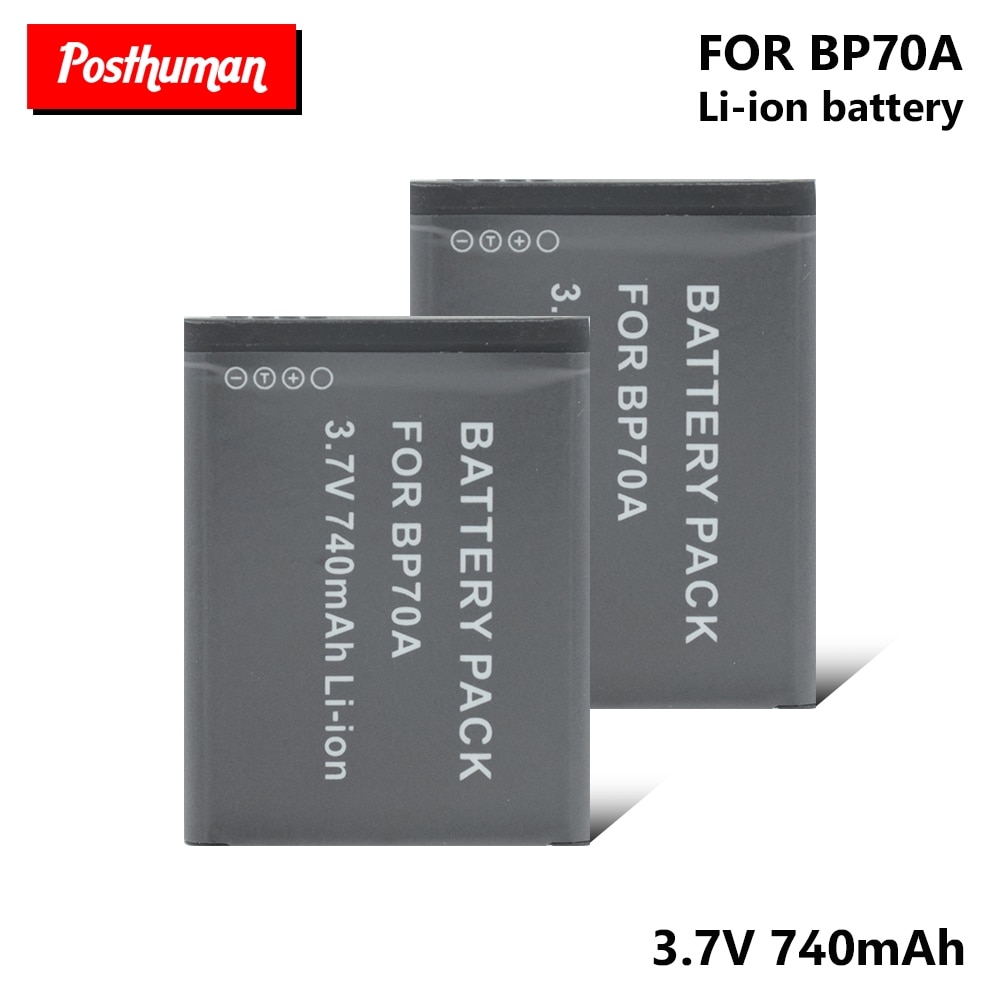 Rechargeable batteries 740mAh BP70A Battery For Samsung SL50 SL600 SL605 SL630 ST61 ST65 ST66 AQ Series AQ100 MV Series MV800