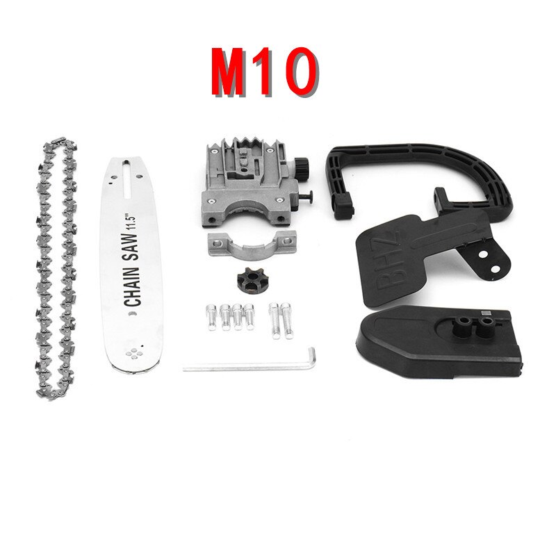 Upgrade 11.5 Inch Kettingzaag Beugel Veranderen 100 Haakse Slijper In M10 Kettingzaag Houtbewerking Power Tool Elektrische Zaag: M10