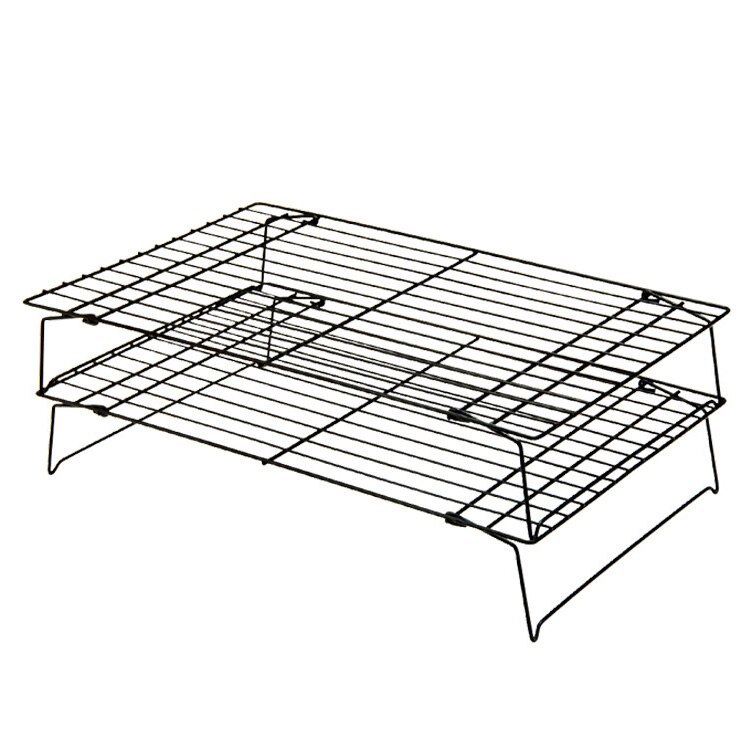 Multi-layer Stainless Steel Cooling Rack Cookies Cupcakes Cake Pastry Foldable Baking Insert Tools Kitchen Accessories Gadgets: 2 Layers