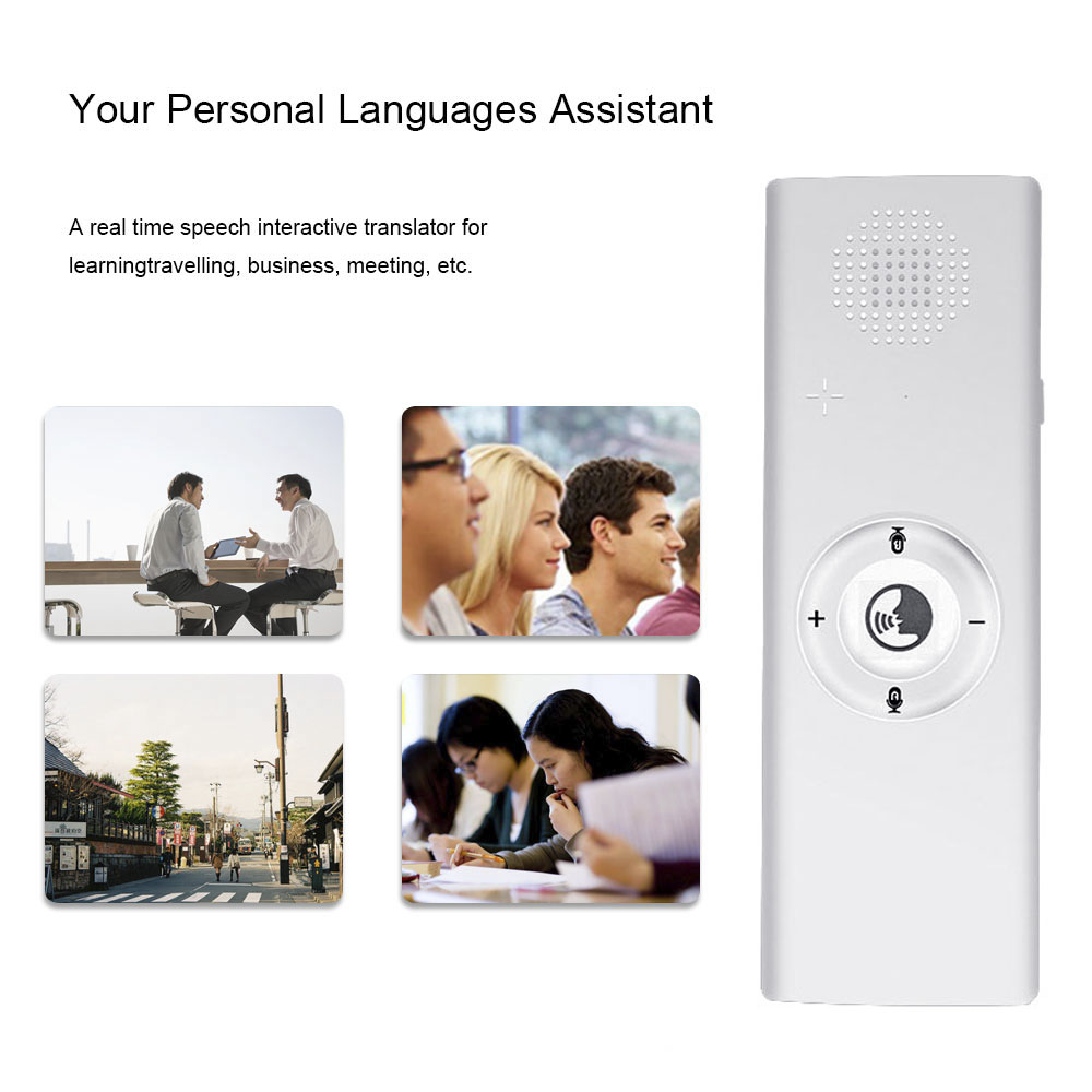 Real Time Intelligent Two-Way Instant Voice Translator simultaneo 40 Language Travel Business Speech Portable Smart Translation