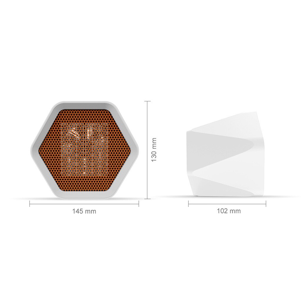 Mini Home Heating Electric Heater Home Heater Fan 600W/1000W Two Gears Adjustable Handy Air Fan Heater for Winter US Plug