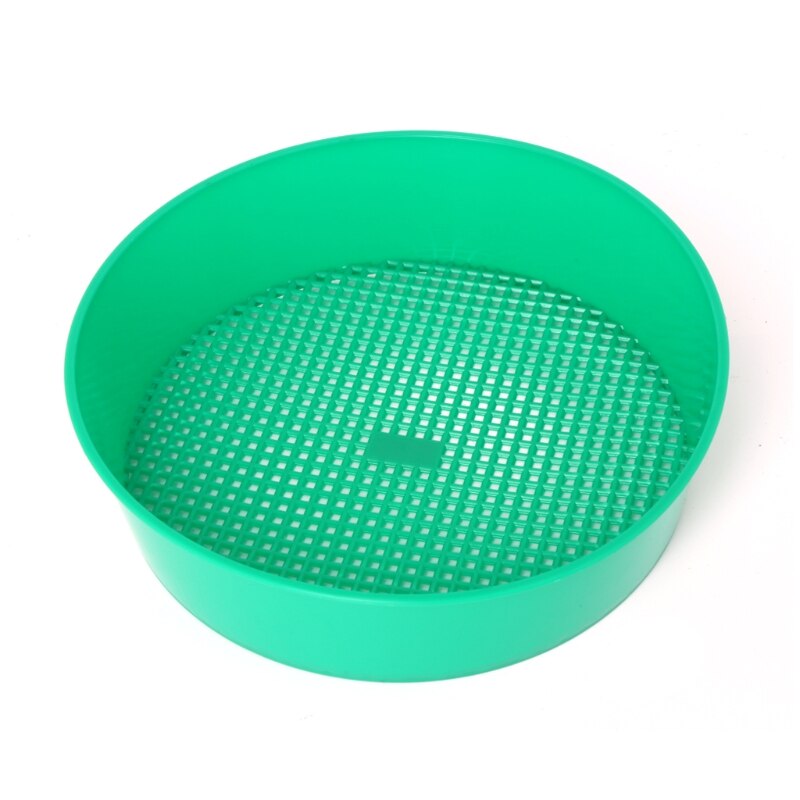 Plastic Garden Sieve Riddle Green For Composy Soil Stone Mesh Gardening Tool