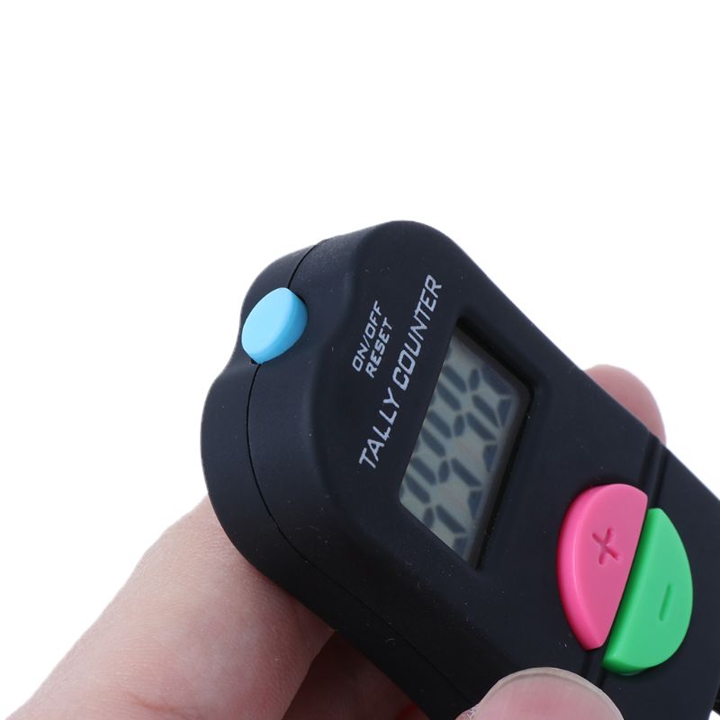 6XDD Electronic Counter Work Count Person Flow Point Device Manual Chanting Display Button Can Add and Subtract Counter