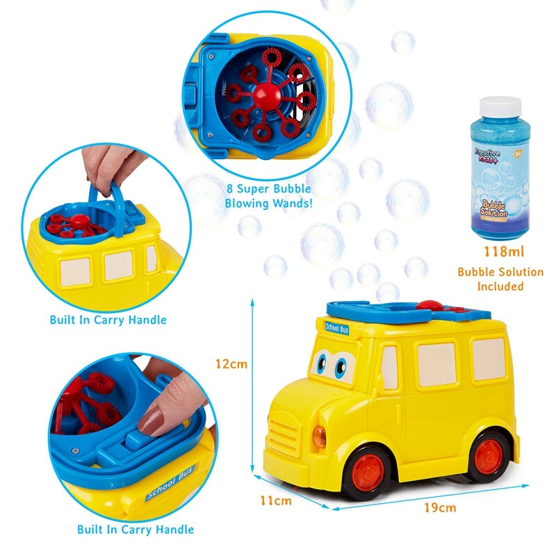 Bubble Machine Voor Kinderen Automatische Bubble Blower Voor Peuters En Baby 'S Fun School Bus Bubble Maker Voor Indoor Outdoor