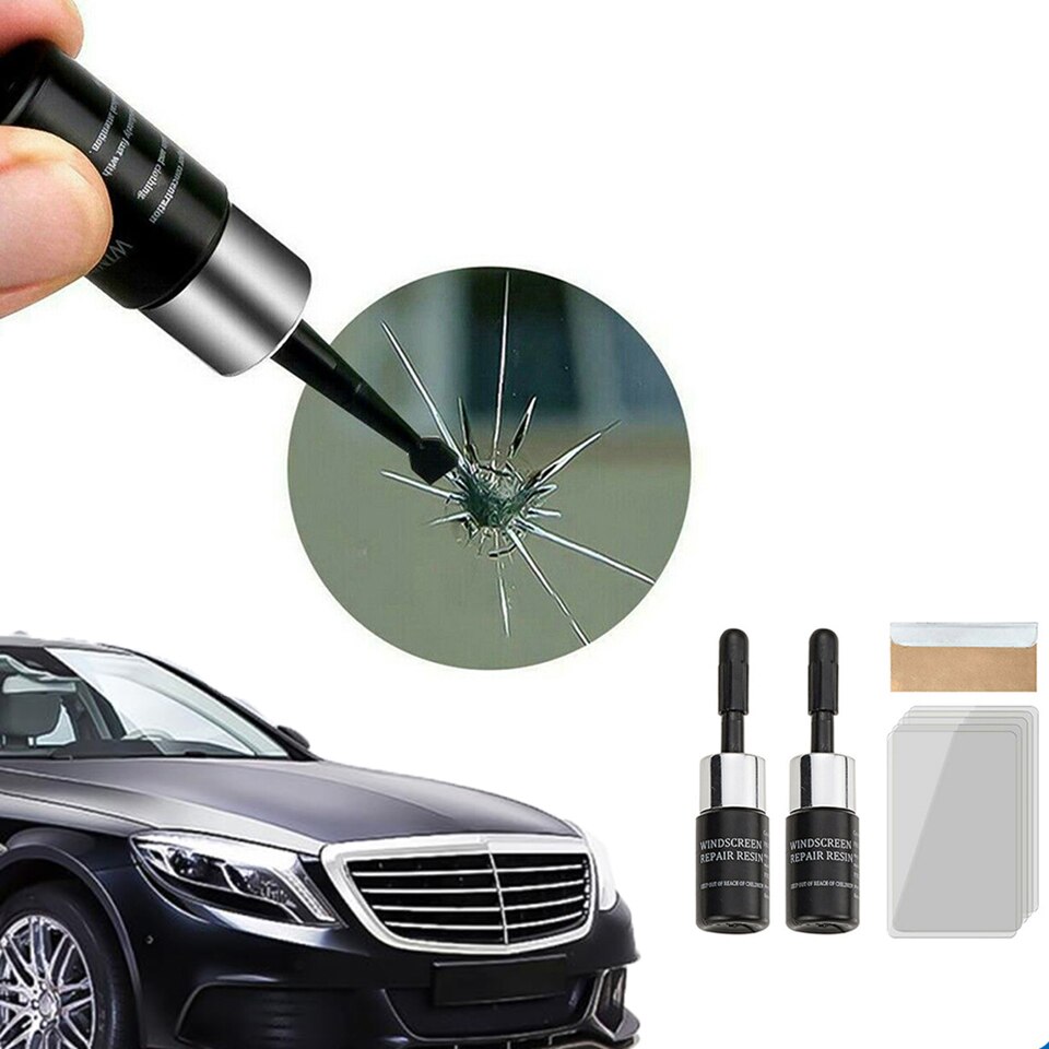 Automotive glass nano repair fluid upgrade car window glass crack chip repair tool kit crack nano-repair fluid car universal