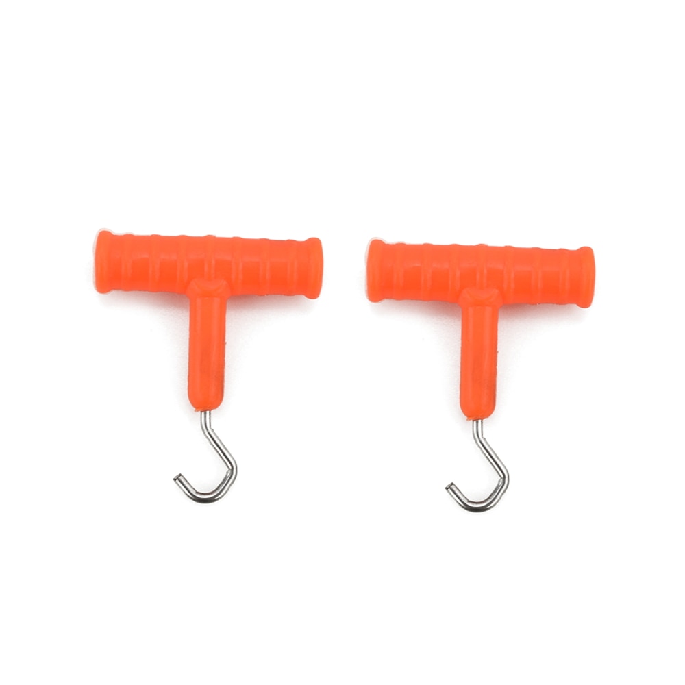 2 x Carp Fishing Rigs Knot Puller Hook Line Knot Puller Hair Rig Knot Tool Fishing Tackle Accessories: Brown