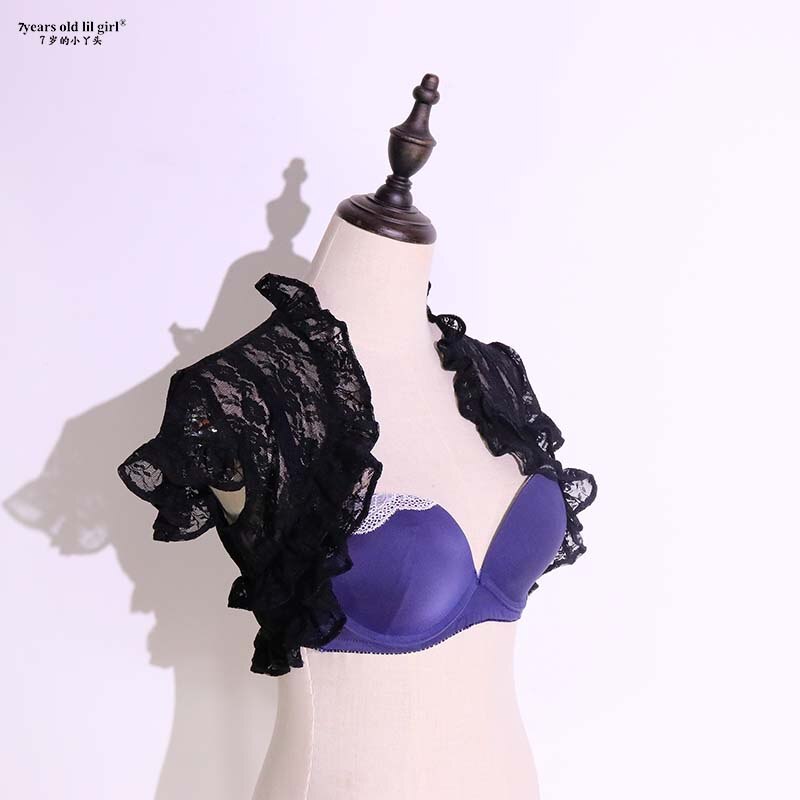 Original Flamenco Spitze Schulter Kleider Getragen Durch Frauen LA06