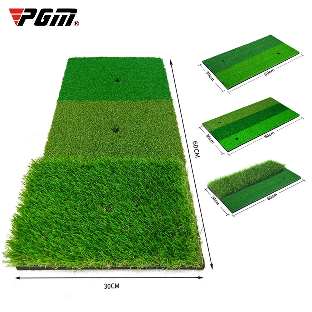 PGM tapis de frappe de Golf intérieur extérieur Mini pratique Durable PP coussin d'herbe exercice d'arrière-cour aides à l'entraînement de Golf avec TEE DJD003