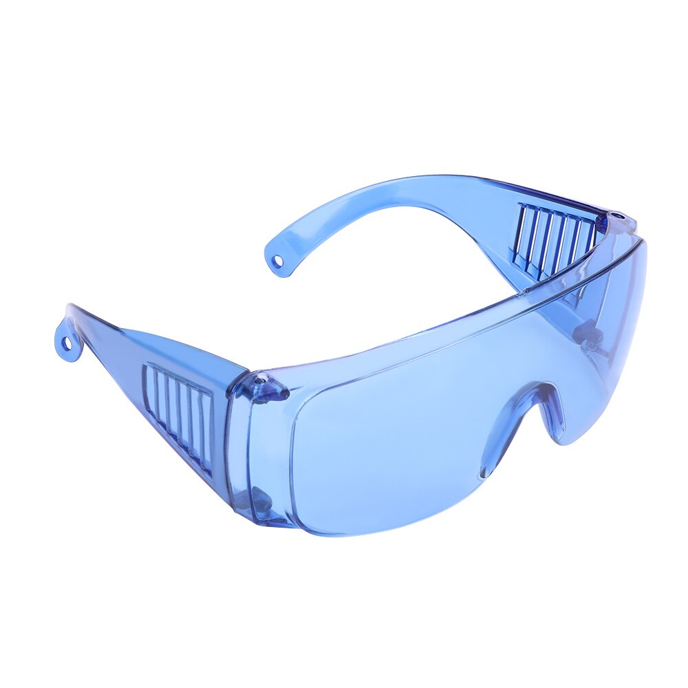 Transparent Work Safety Glasses Color Anti-Dust Impact-Proof For Lab DIY Work Riding Game Eye Protector Work Safety Goggles: Blue