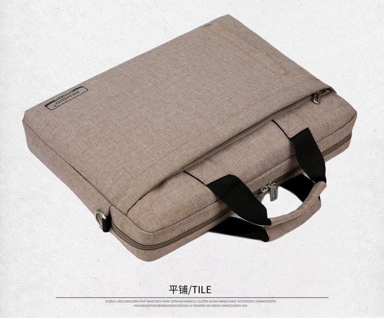 Nylon Briefcase Women Men 13.3 14.6 15.6 17.3 inches Laptop Bag Waterproof Office Documents Bags Travel Shoulder Handbag