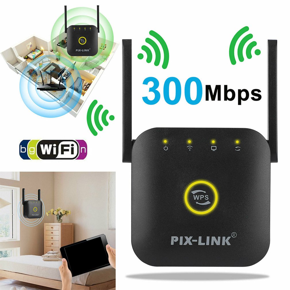 WiFi Range Extender Signal Booster 300Mbps Amplifier Internet Wireless Repeater Wireless Range Extender Amplifier