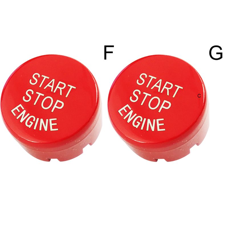 Start stopp motor tryckknapp brytare lock en knapp start röd knapp modifierad inredning för  x1 x3 x5