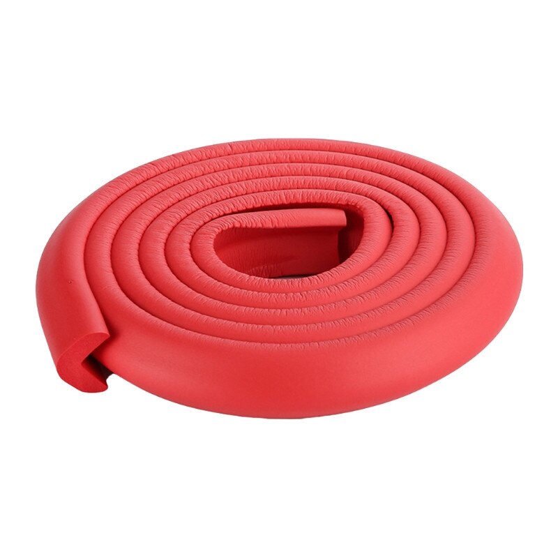 Protector de escritorio de esquina de seguridad para bebé de 2m, protección de mesa de goma para niños, borde suave en forma de L