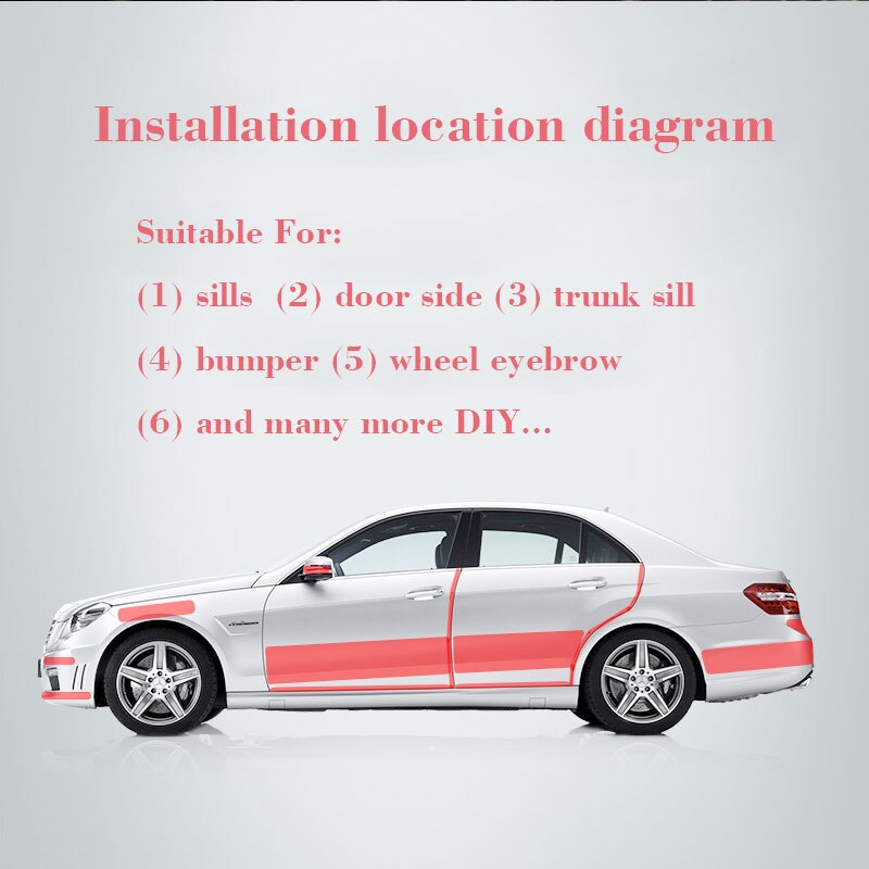 Universal Car Anti Collision Side Door Edge Guard Door Sill Scuff Plate Protection Sticker Strip Styling Mouldings Accessories