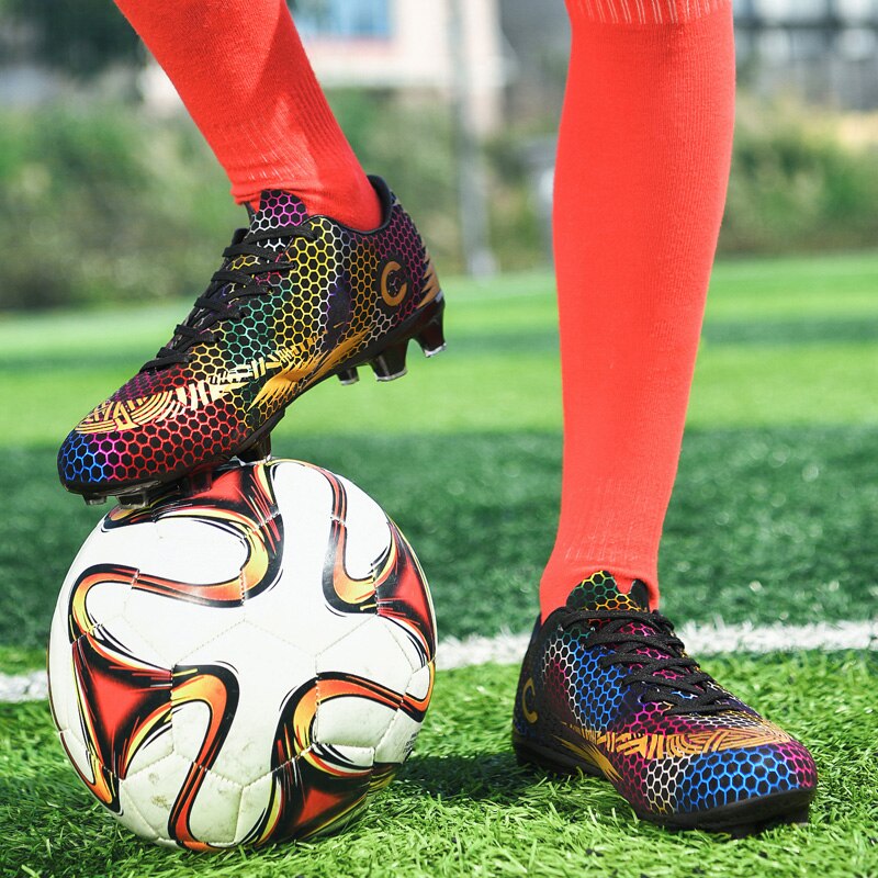 Voetbal Sneakers Mannen Outdoor Sport Voetbal Schoenen Tf/Fg Spikes Beroep Kids Turf Training Klampen Maat 34-46