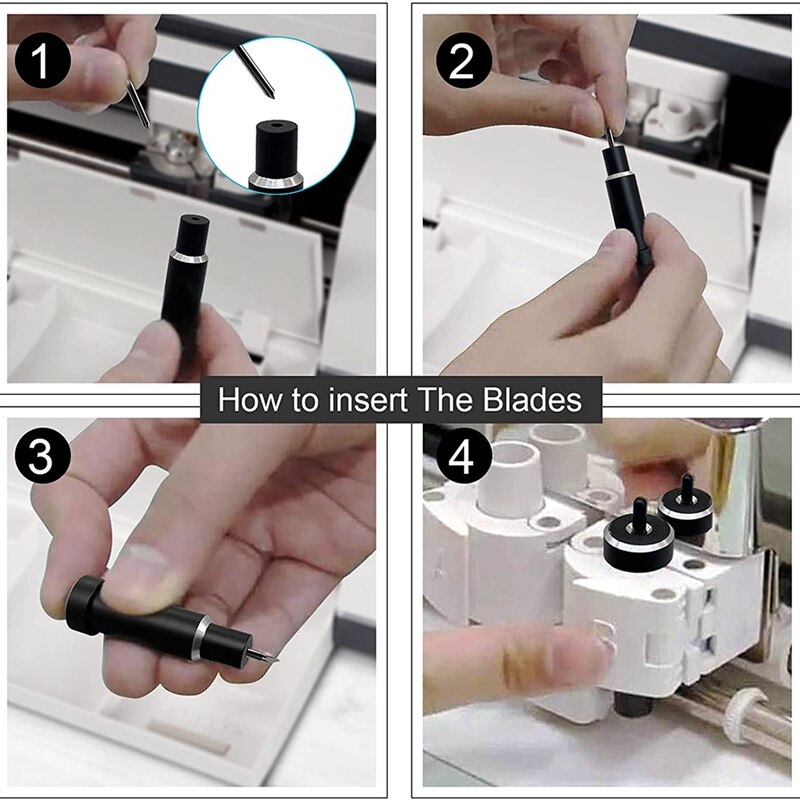 ! 50PCS Replacement Cutting Blades For Cricut Explore Air 2 /Air 3/Maker Expression, 45 Degree Standard Fine Point Blad