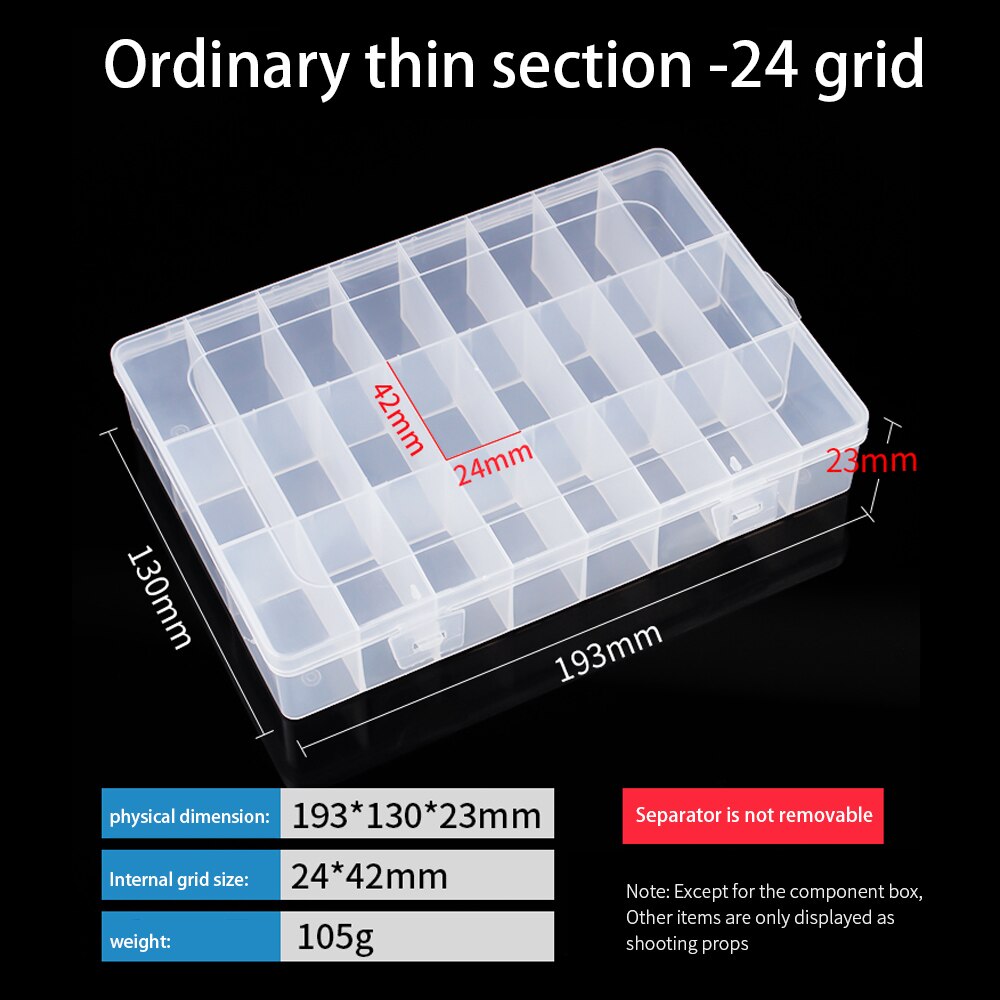 LUXIANZI Waterproof Plastic Storage Tool Box Portable Transparent Metal Parts Hardware tools Screwdriver Organizer toolbox Case: LXZ920205