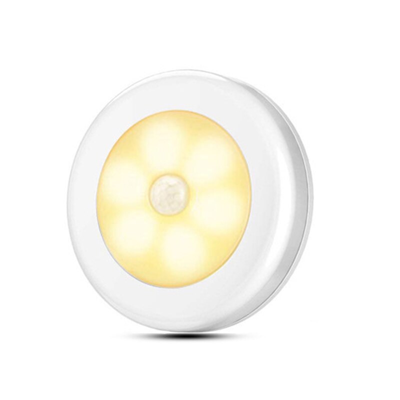 6 LED Motion Sensor Lights PIR Wireless Night Light Battery Hallway Cabinet Stair Lamp 3M Sticker Smart Home Control: 02