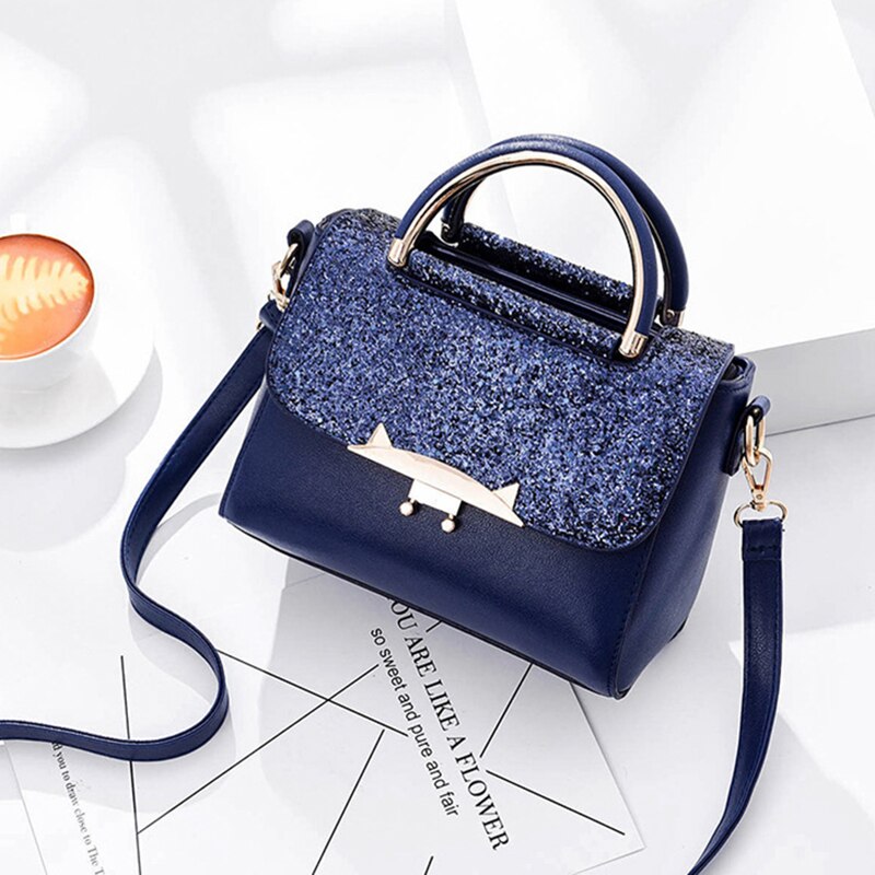 Bolso pequeño de Metal con de cabeza de león, forma cuadrada, bandolera, de , para mujer