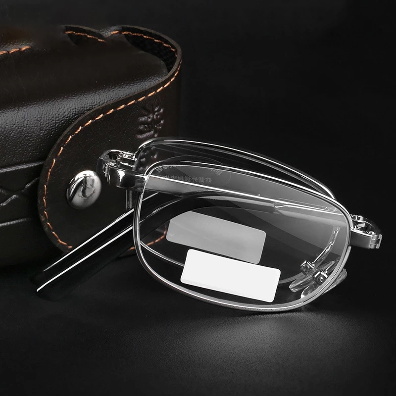 May Flowe Folding Reading Glasses Square Farsightness Eyewear 0.5 0.75 1.0 1.25 1.5 1.75 2.0 2.5 3.5 4.0 5.0 +5.5 +6With Cases