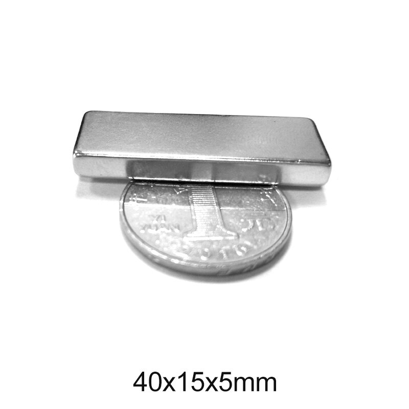 5~20PCS 40x15x5 mm Super Strong Neodymium Magnet 40mm*15mm Block Permanent Magnets 40x15x5mm sheet Powerful Magnet 40*15*5 mm
