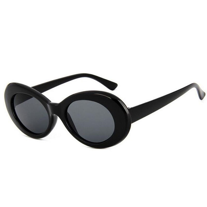 Lapset söpö optiset lasten lasit soikea kehys puhtaat värit syntymäpäiväjuhlakoristeet lasten fantasia infantiilit aurinkolasit: Musta