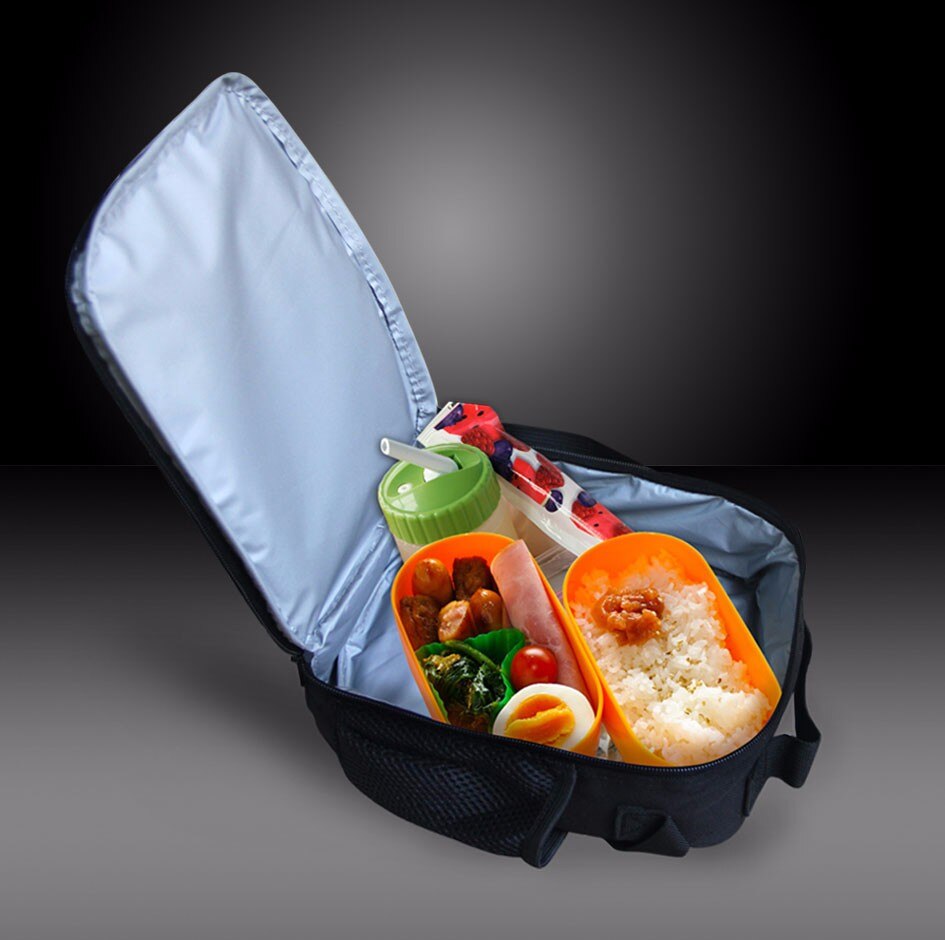 FORUDESIGNS Thermal Insulated Lunch Bag For Women Men Boys Girls 3D Skull Insulation Lunch Box Picnic Food Cooler Lunchbox Bolsa