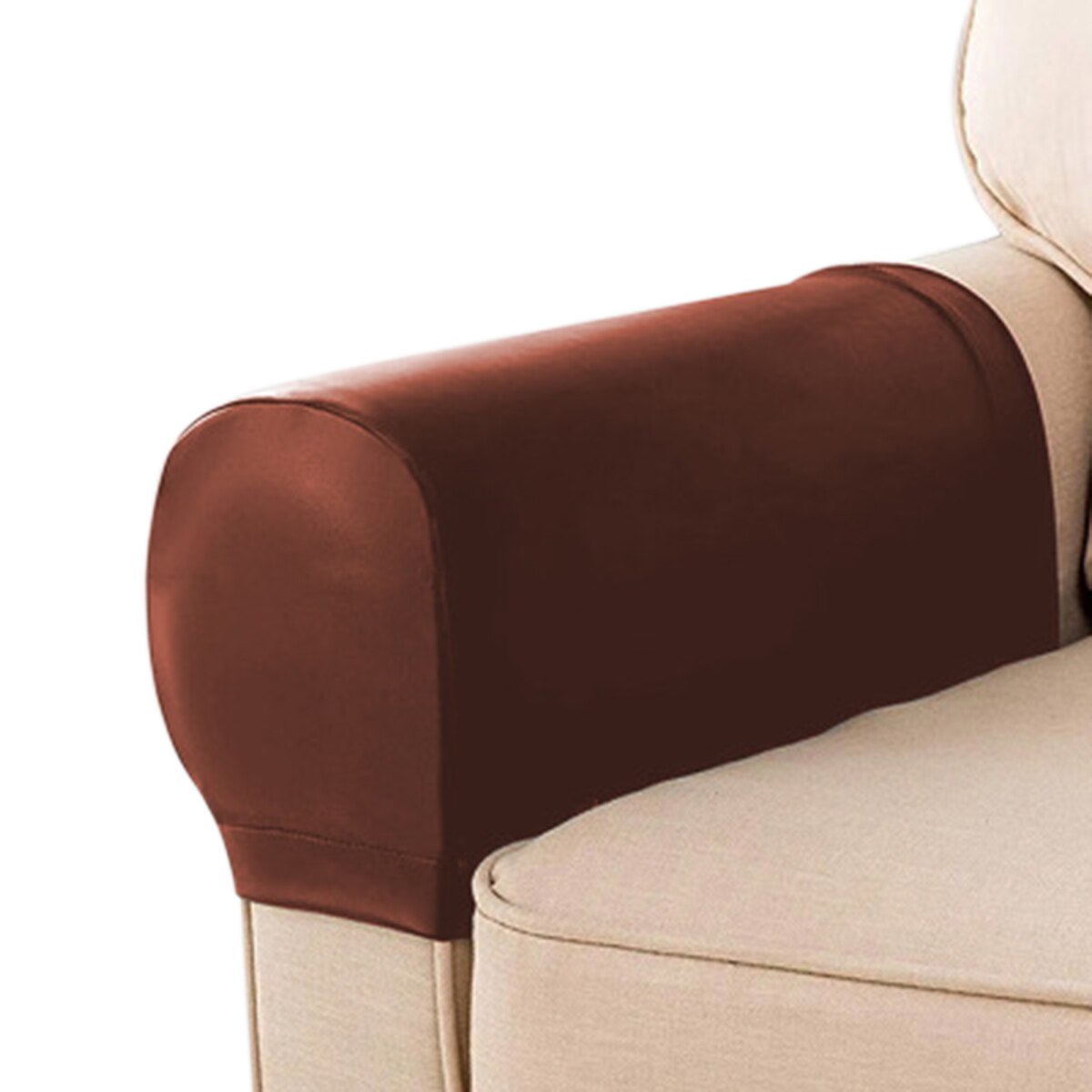 Sofa lænestol armovertræk, stretch pu læder armhætter vandtæt sofa slipcovers beskyttere hjem stue dekoration