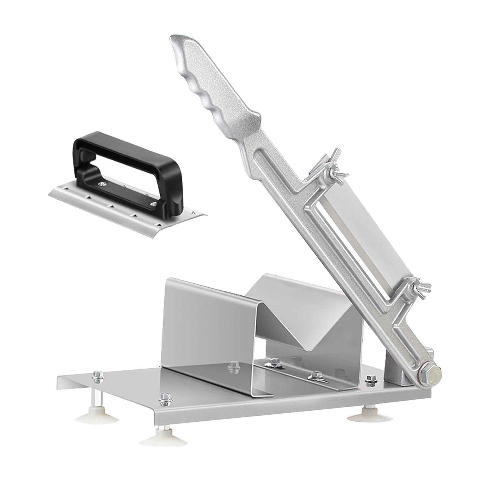 Manual Meat Slicer Chicken Duck Fish Lamb Meat Chopper Slice Cutting Machine, 0.3-8mm Adjustable