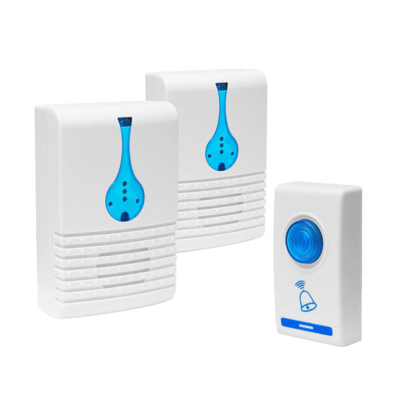 Duurzame Digitale Draadloze Deurbel Draadloze Met 32 Chime Home Office Veiligheid Ring Beschermen Accessoires Deurbel: 1 to 2
