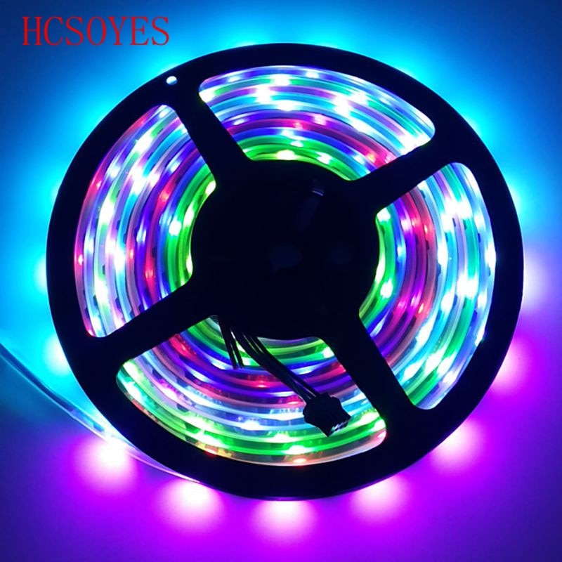 DC5V 1 M/3 M/5 M ws2801 Externe 2801 ic Individueel adresseerbare 5050 smd rgb strip 32 leds/m Arduino ontwikkeling ambilight TV