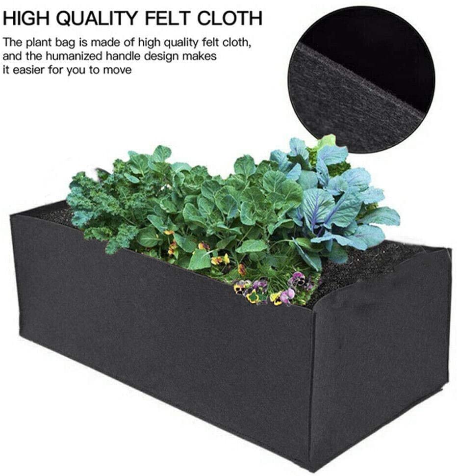 Reusable Square Plant Grow Bag Non-woven Big Garden Bags tuin jardin Pot for Vegetables, Tomatoes, Carrots, Onions