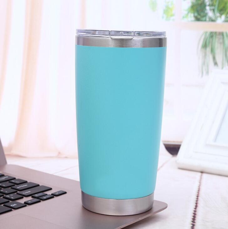20 unzen Edelstahl Vakuum Isolierte Becher mit Deckel-Doppel Wand Reise Becher Wasser Kaffee Tasse für Eis Trinken & heißer Getränke: 4