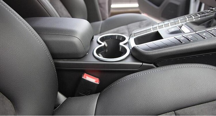 Accessoires de stylisme automobile pour Porsche Macan | ABS, support de voiture en verre chromé, accessoires