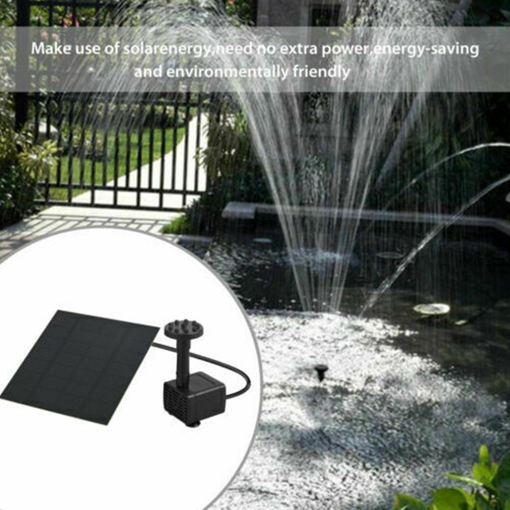 Solar Fountain Home Powered Water Fountain Pool Pond Garden Waterfall Sprinkler Sprayer Decorations Water Source 1.2W