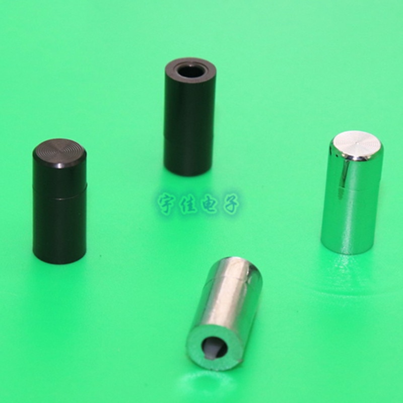 10 Piece 7 * 15mm keycap light touch switch keycap plated silver black round hole 3.2mm plastic keycap