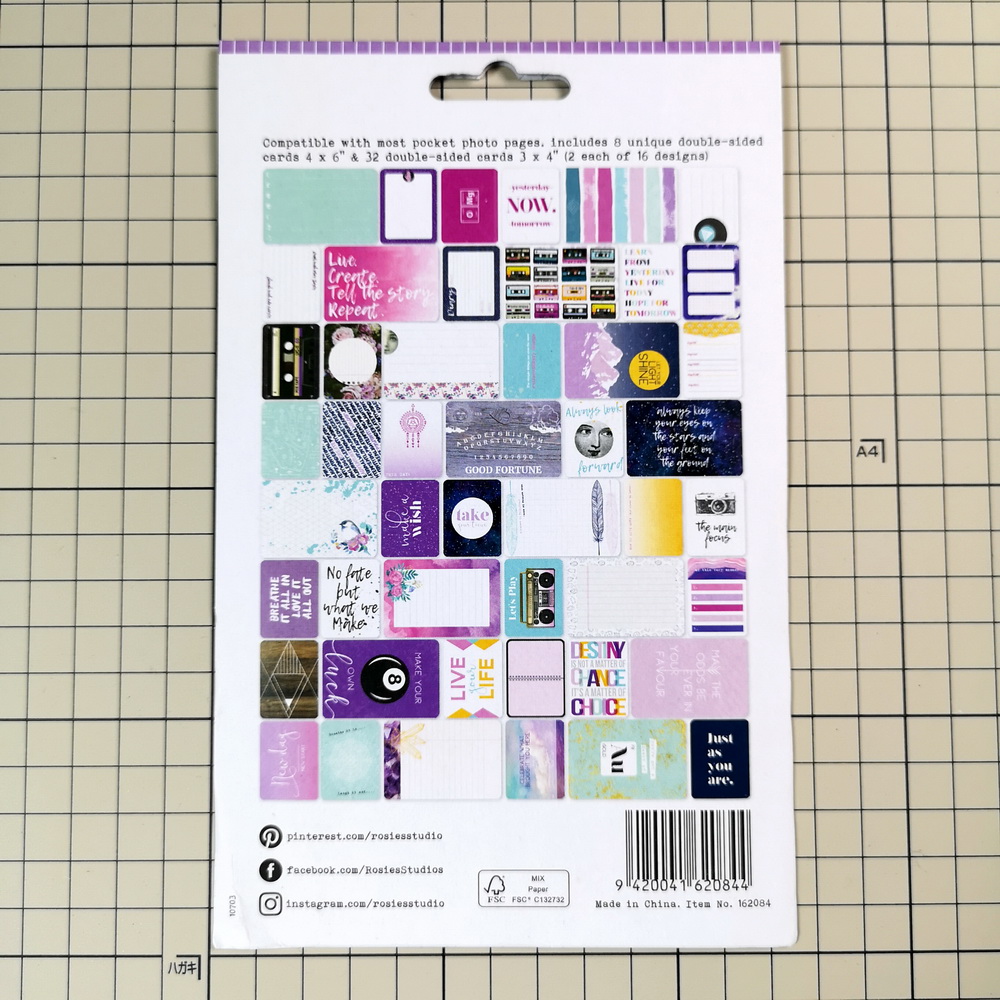 Crzcrafter pahvi päiväkirjakortit kaksipuolinen tulostus scrapbooking projekti albumi päiväkirjakortit koristeet