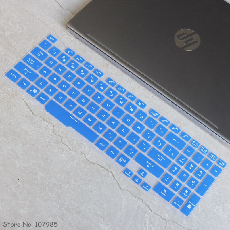 Laptop Keyboard Skin Cover Voor Asus Tuf Gaming A15 FA506 FX506 FX506LI TUF506IV TUF506IU Gaming A17 TUF706IU F15 Gaming Laptop: Blue