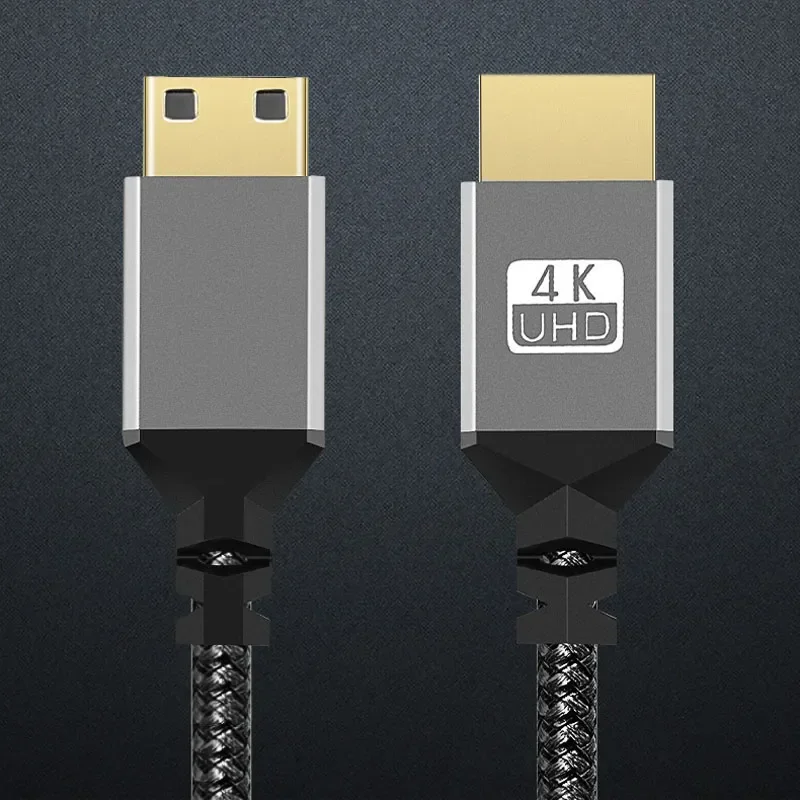 4K@60HZ Nylonowy oplot zgodny z HD V2.0 HDMI do MINI HDMI MINIHDMI Przedłużacz męski do wtyczki męskiej 1M/1,5M/2M/3M/5M/10m hdtv tv