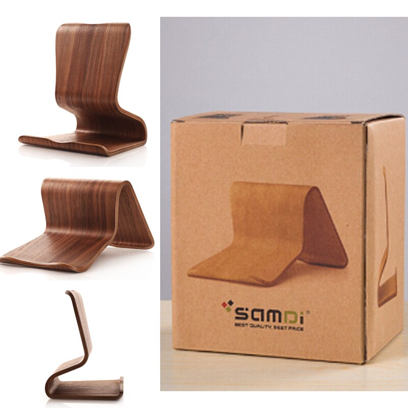 Collectie Samdi Houten Universal Tablet Pc Telefoon Standhouder Beugel Voor Ipad Samsung Tab Houder Beugel