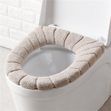 1 Pcs Toilet Seat Cover Zachte Comfortabele Wasbare Pompoen Patroon Winter Warm Closestool Mat Commode Seat Deksel Pad Badkamer Decor