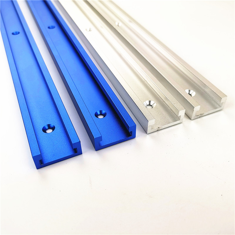 Aluminium T-Track Slot Mijter Track Jig Armatuur Voor Router Tafel Bandsaws Houtbewerking Diy Tool Lengte 300/400/500/600/800 Mm