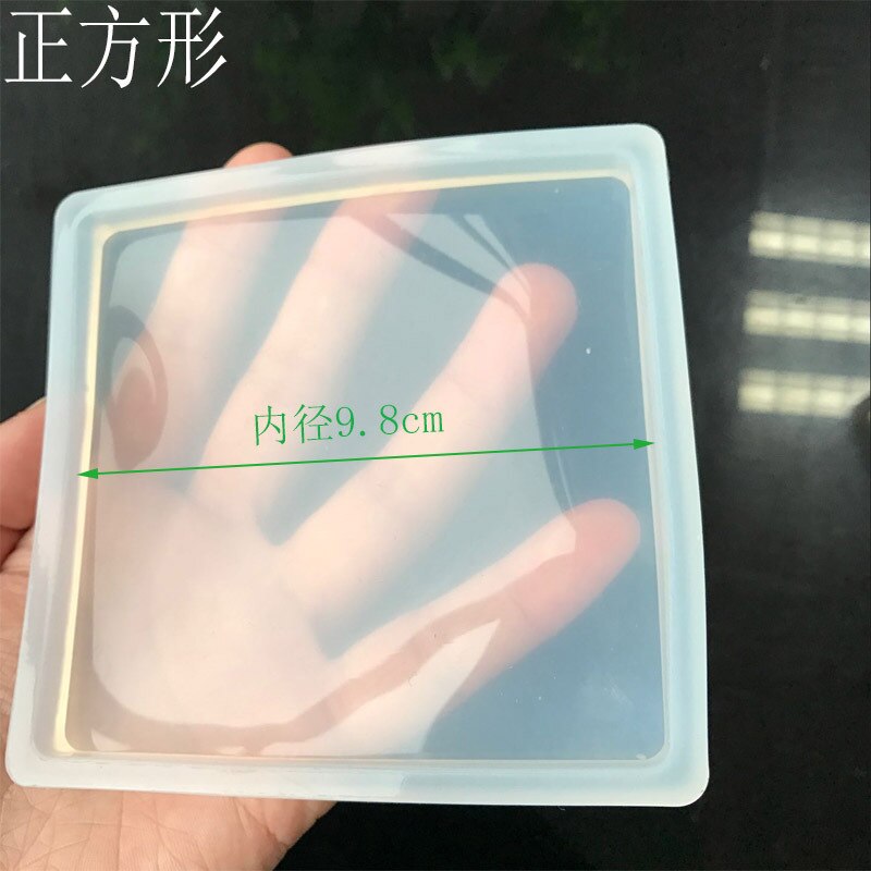 長方形ラウンド正方形楕円形接着剤 uv epoxy ためのジュエリー樹脂シリコーン金型手作り diy エポキシ樹脂金型: Big Square