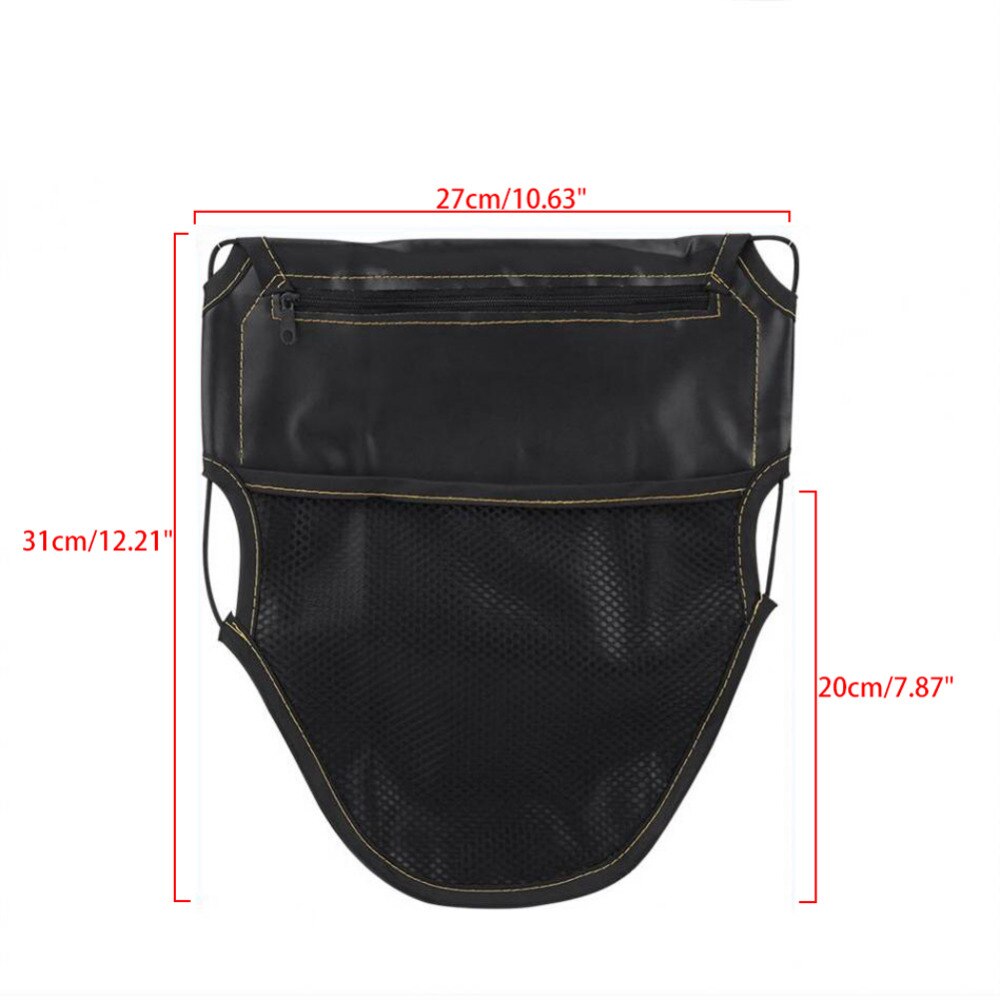 Motorfiets Scooter Seat Bag Pu Leer Scooter Onder Seat Storage Bag Dual Zakken Organisator Voor Portefeuilles Documenten Kaarten