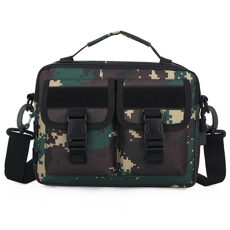 Oulylan Camouflage Shoulder Bag for Men Outdoor Crossbody Back Small Tool Bag USB Charging Handbag Sport Hiking Bag: PURPLE